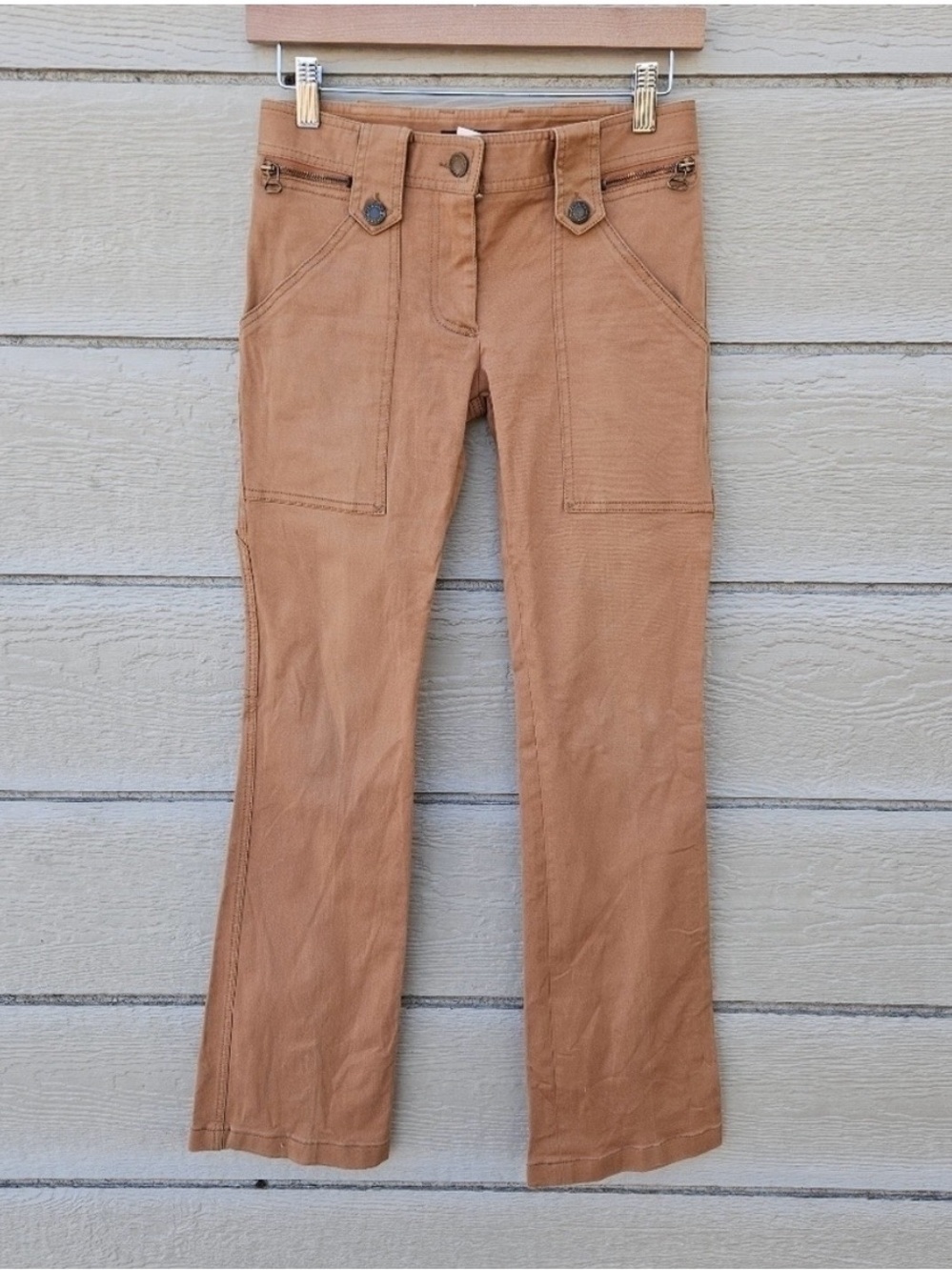 Dolce & Gabbana low rise light brown bootcut carpenter pants IT 38 30 in inseam